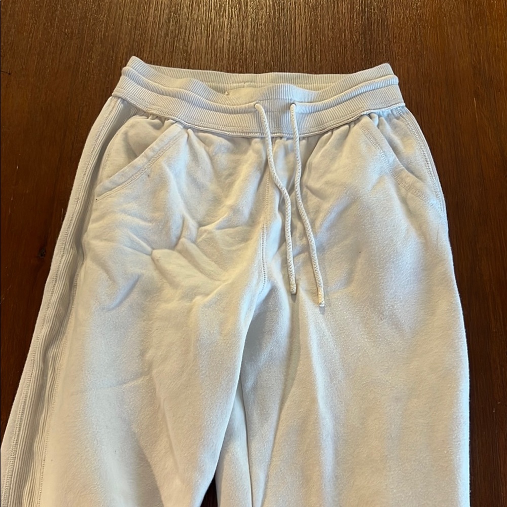 White Jogger Sweatpants
